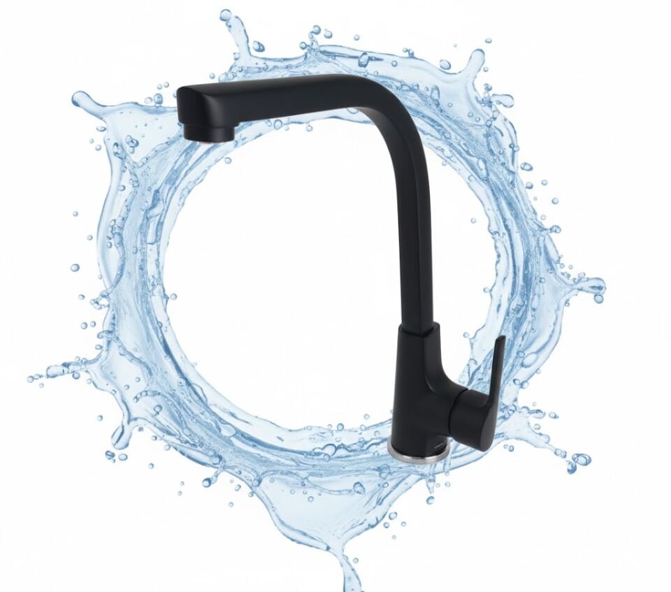 Fırat Elite Siyah Kuğu Evye Bataryası – Modern ve Güçlü Tasarım