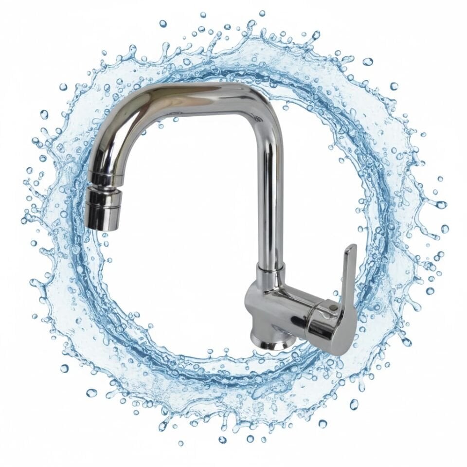 Seyhan Elite Krom Kuğu Lavabo Bataryası – Zarif ve Modern Tasarım