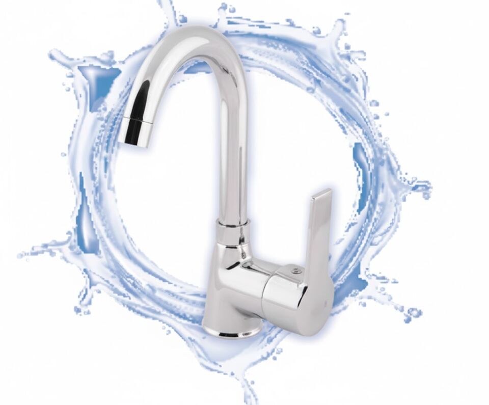 Okyanus Elite Krom Kuğu Lavabo Bataryası – Zarif ve Modern Tasarım