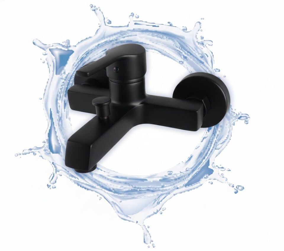 Yağmur Siyah Banyo Bataryası – Modern ve Güçlü Tasarım