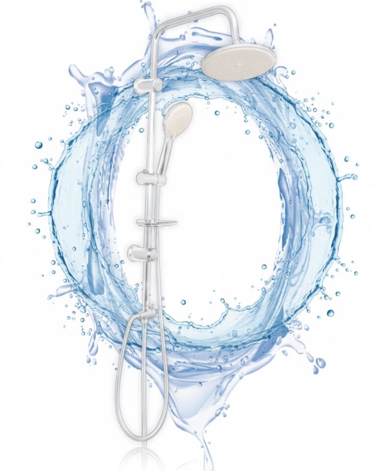 White Rose Modern Tepe Duş Seti – Zarif Tasarım ve Konforlu Kullanım