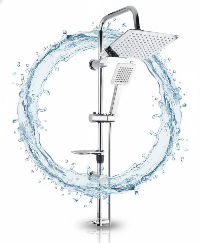 Armoni Modern Tepe Duş Seti – Dengeli Tasarım ve Konforlu Duş Deneyimi