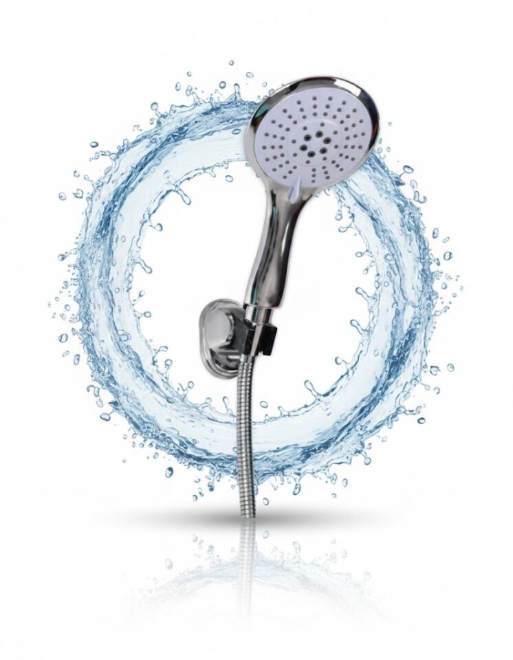 Ceyhan Mafsallı Duş Seti – Lüx Askı, Örgülü Spiral ve Fonksiyonlu El Duşu