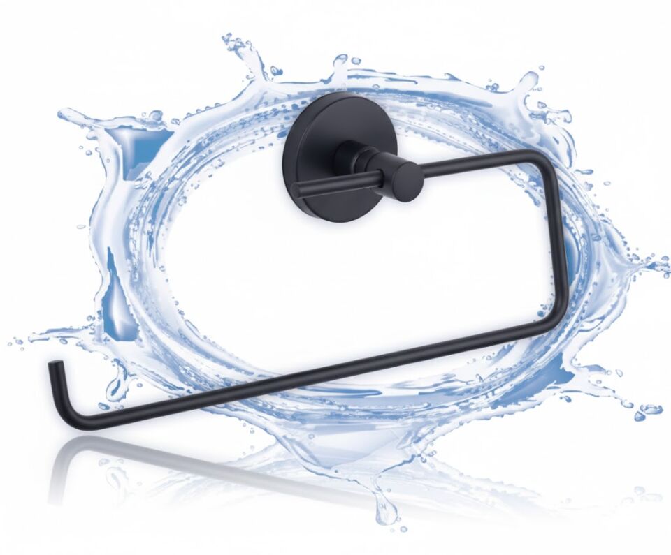 Gelibolu Siyah Kağıt Havluluk – Modern Banyo & WC Aksesuarı