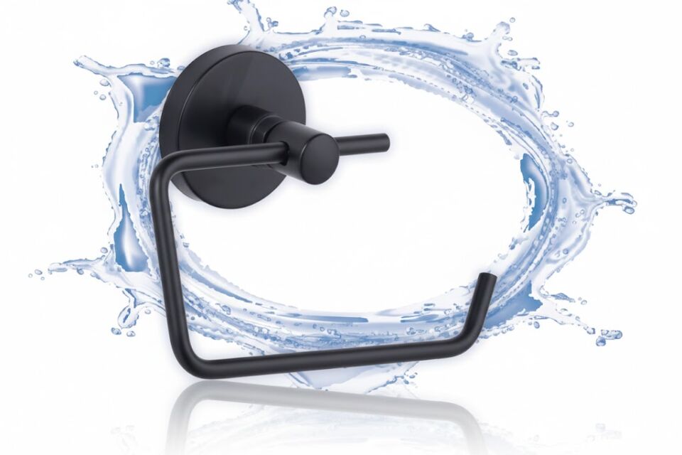 Gelibolu Siyah Tuvalet Kağıtlığı – Modern Banyo Aksesuarı