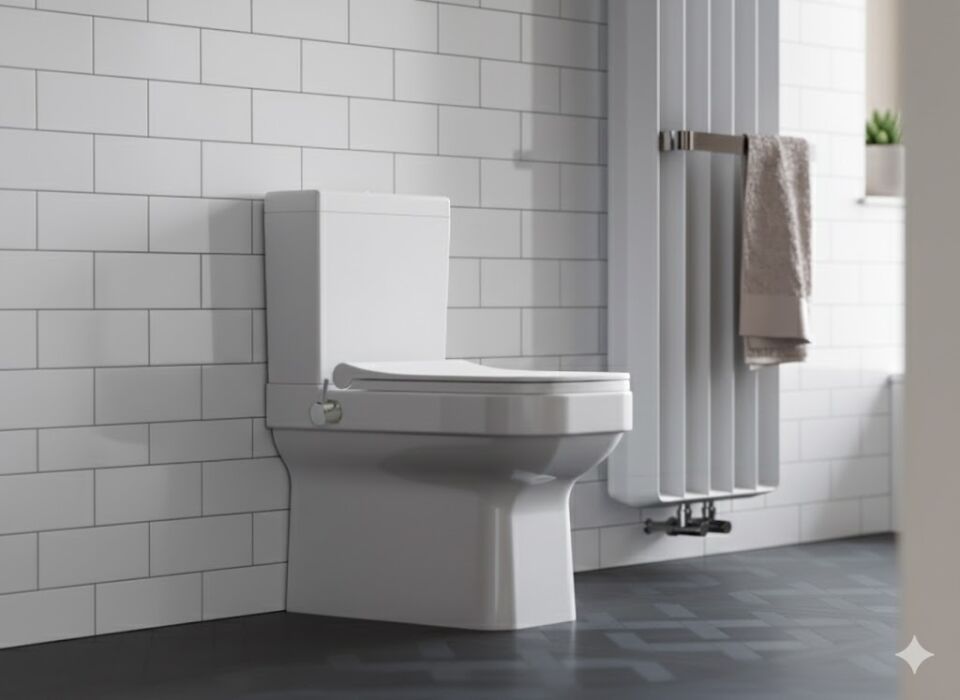 Noura Entegre Ara Musluklu Duvara Sıfır Klozet – Modern ve Hijyenik Tasarım