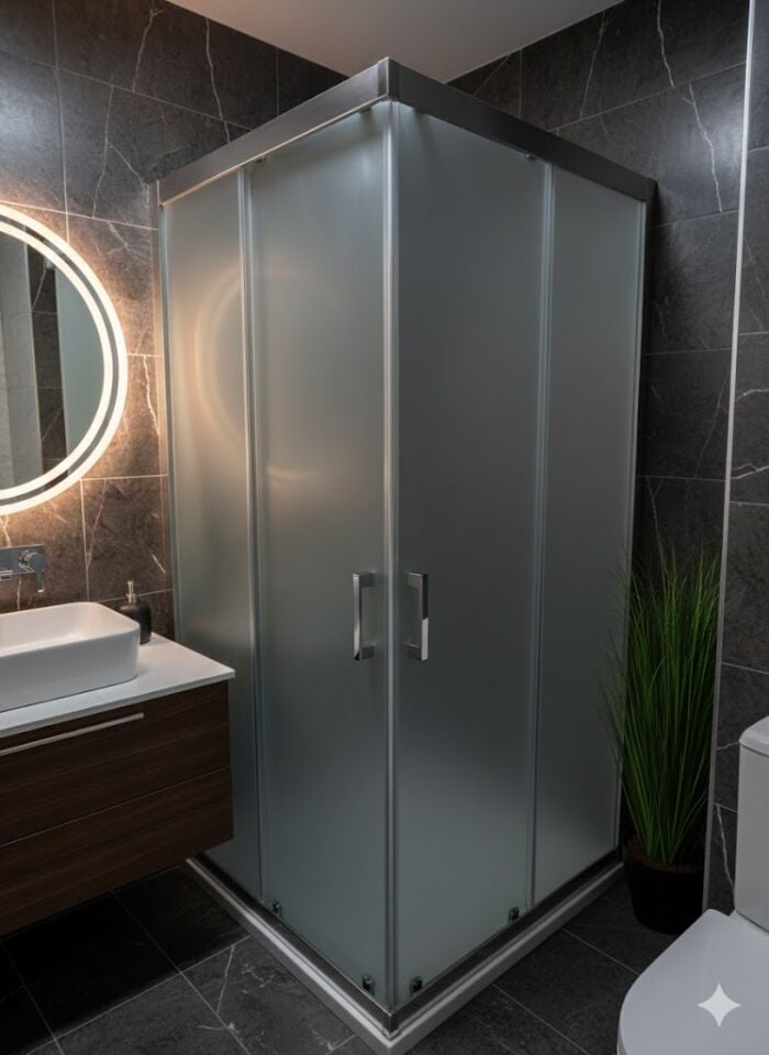 Krom Duşakabin | Ful Kumlu Cam