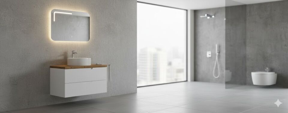 Nisa 80 cm Lavabolu Banyo Dolabı | Modern ve Zarif Tasarım