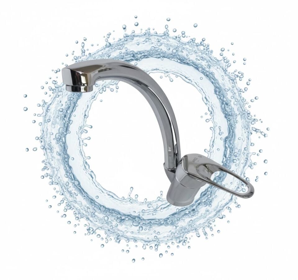 Dicle Krom Kuğu Eviye Bataryası | Yüksek ve Fonksiyonel Mutfak Tasarımı