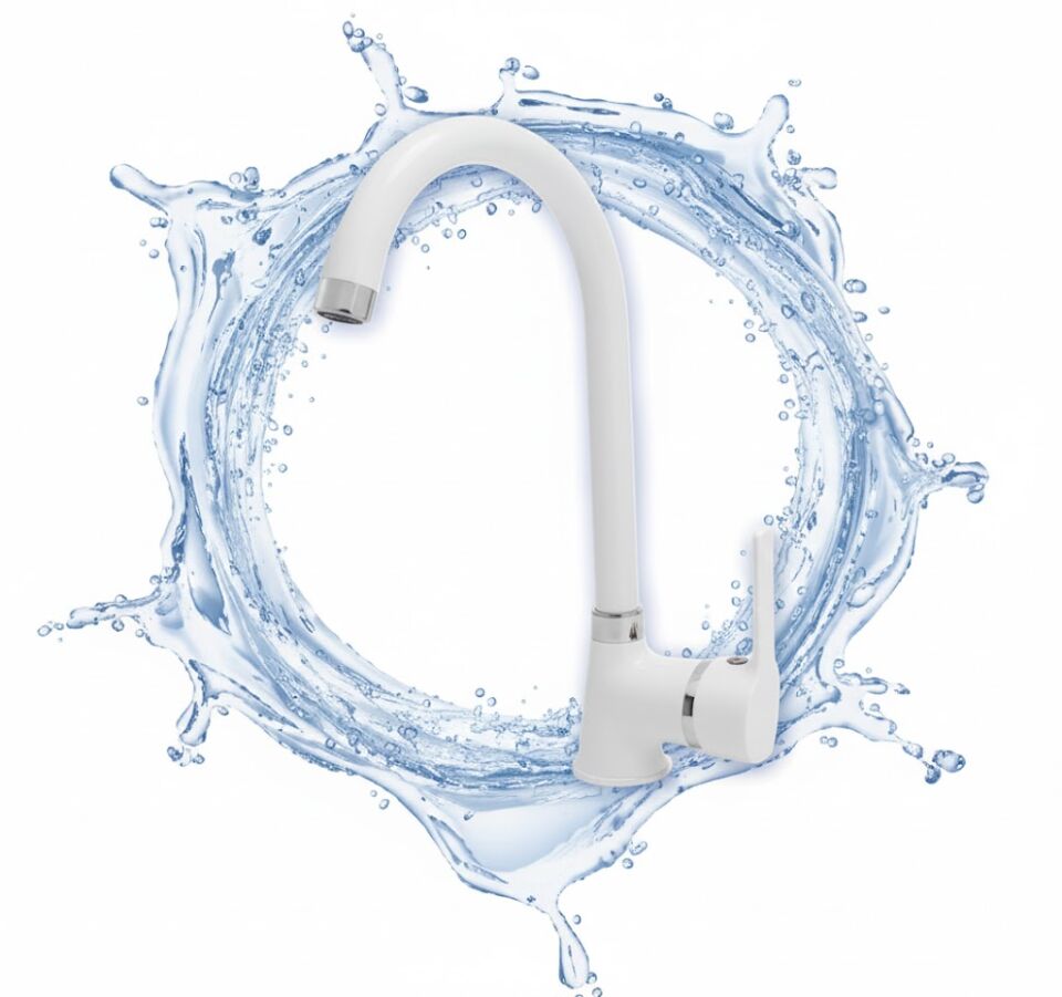 Okyanus Beyaz Kuğu Eviye Bataryası | Yüksek Gövdeli Modern Tasarım