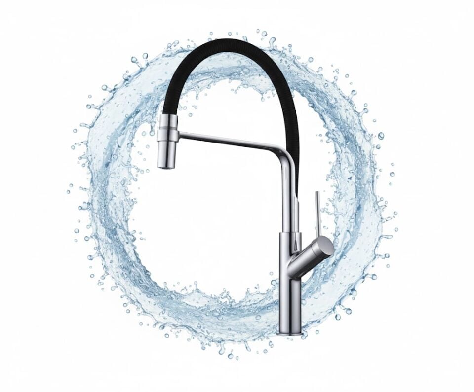 Ferre Krom Eviye Bataryası | Pirinç Gövde, Şık ve Dayanıklı Tasarım