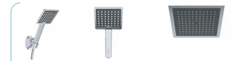 Frame Krom Siyah Duş Sistemi | Ayarlanabilir Robot Sistem