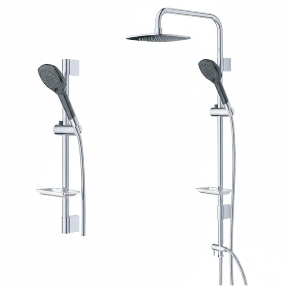 Orion Duş Sistemi – Mat Siyah Kaplama, Modern Tepe Duş Seti