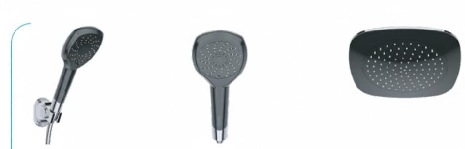 Orion Duş Sistemi – Mat Siyah Kaplama, Modern Tepe Duş Seti