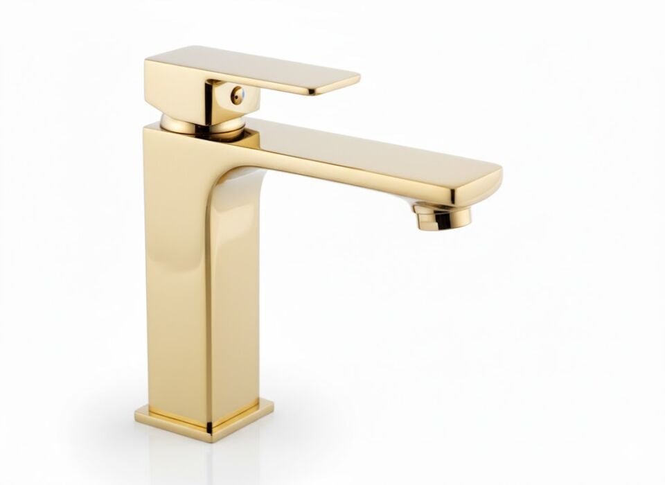 Siena Serisi Gold Lavabo Bataryası – Lüks Tasarım