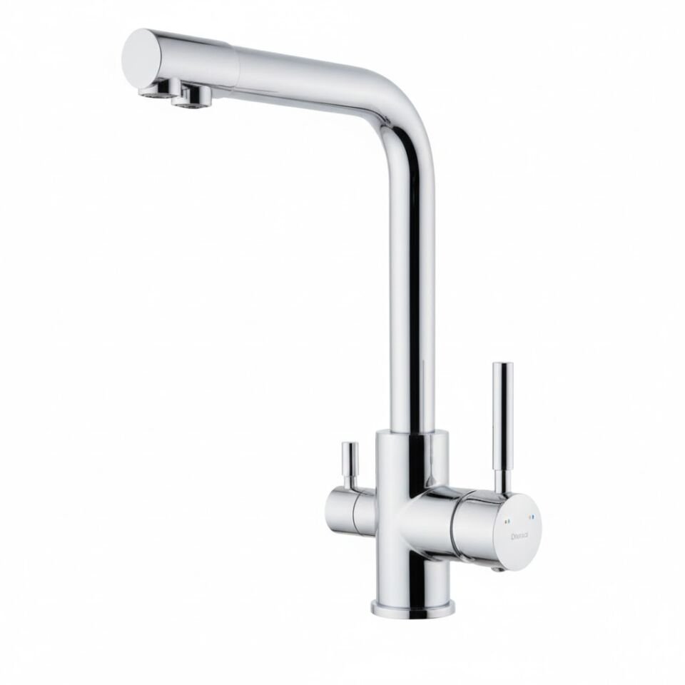 Enjoy Serisi Krom Arıtma Bataryası | Çift Su Girişli Pirinç Gövde