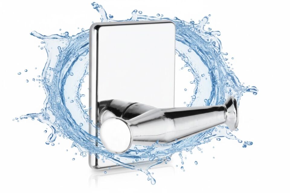 Yapışkanlı Krom Çatal İkili Askılık – Delmesiz Duvar Tipi Banyo