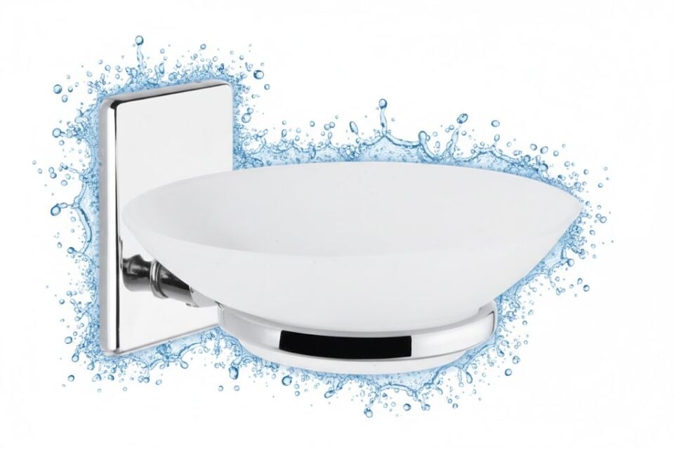 Krom Sabunluk Banyo | Duvar Sabunluğu