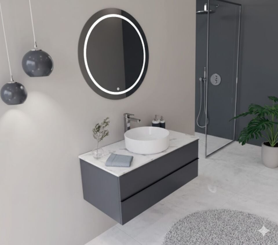 Novo 100 cm Banyo Dolabı | Modern Tasarım, Şık ve Kullanışlı
