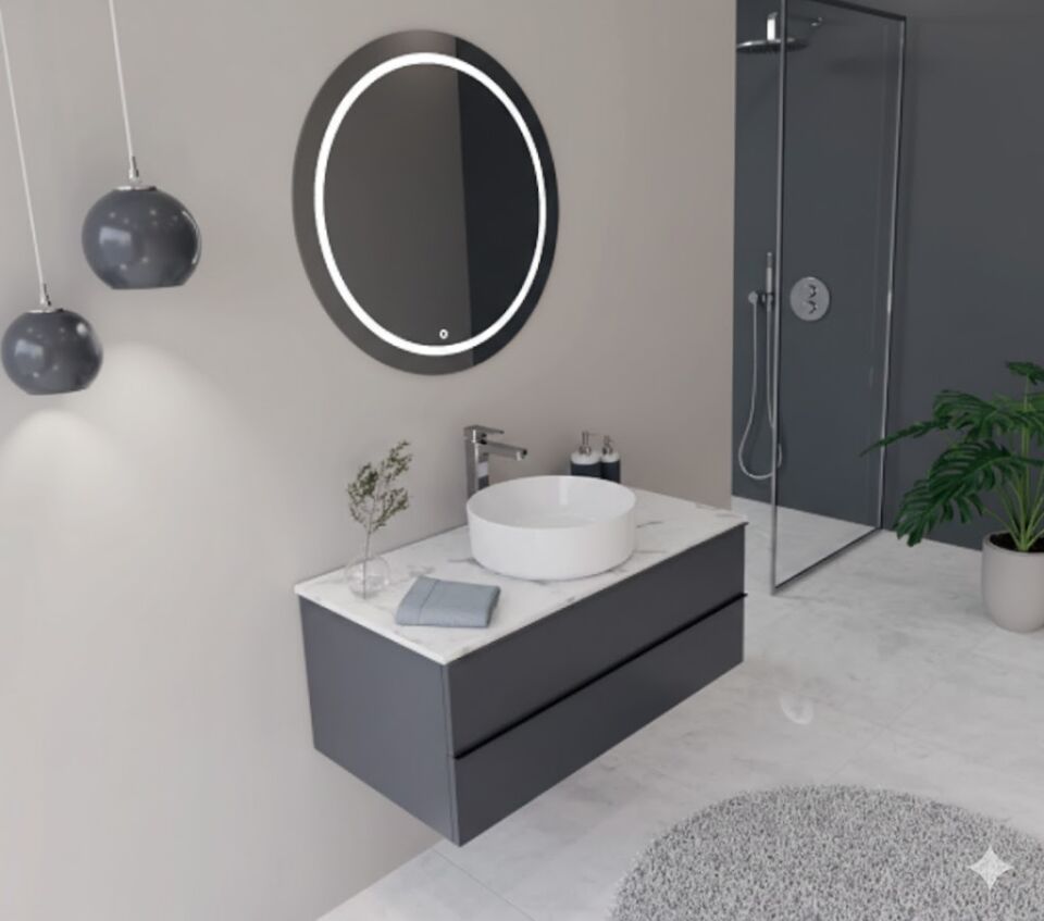 Novo 100 cm Banyo Dolabı | Modern Tasarım, Şık ve Kullanışlı