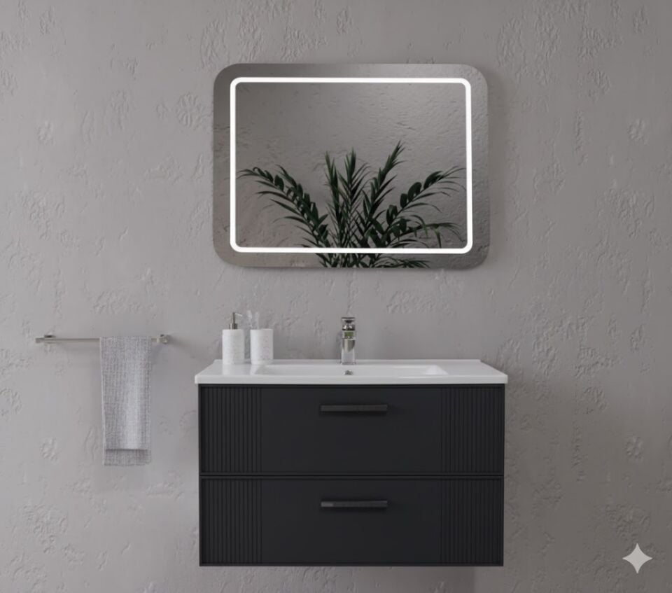 Armani 80 cm Banyo Dolabı | Şık Tasarım, Kompakt ve Kullanışlı