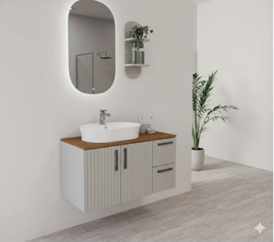 Perge 100 cm Banyo Dolabı | Modern Tasarım, Geniş ve Kullanışlı