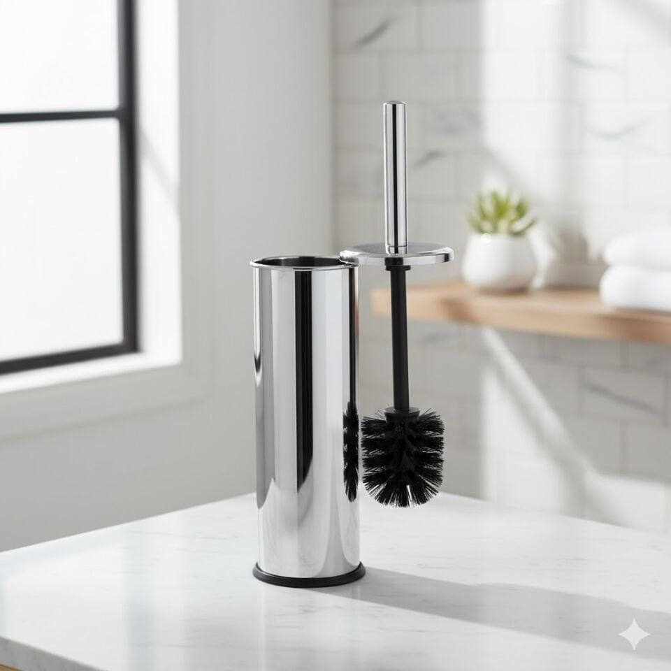 Krom WC Fırçası – Şık, Hijyenik