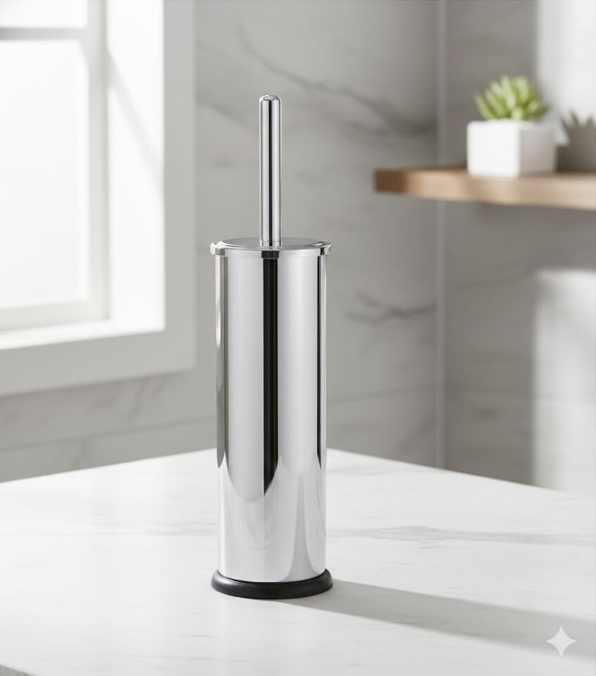 Krom WC Fırçası – Şık, Hijyenik