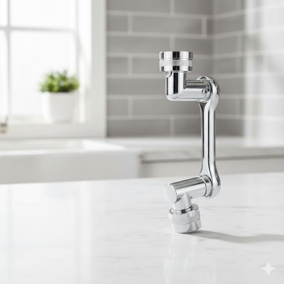 Musluk Ucu 360° Döner – Su Tasarruflu Perlatör