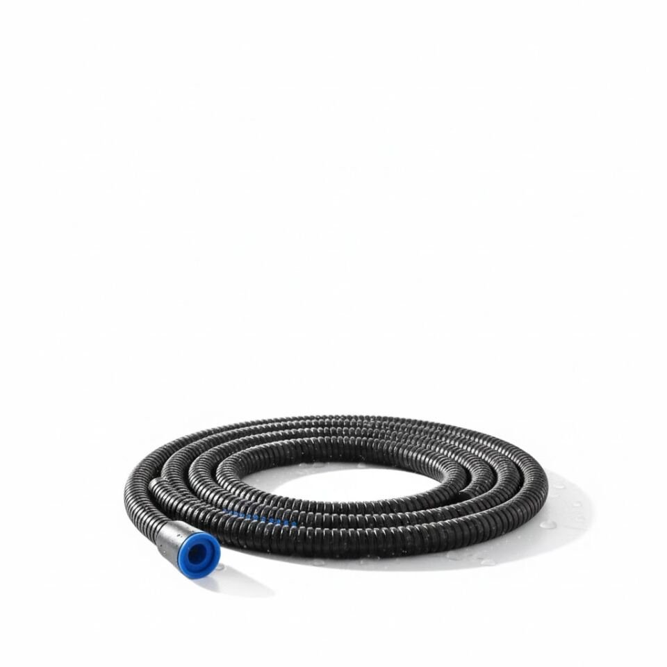 Siyah 360° Döner Paslanmaz Duş Spreli