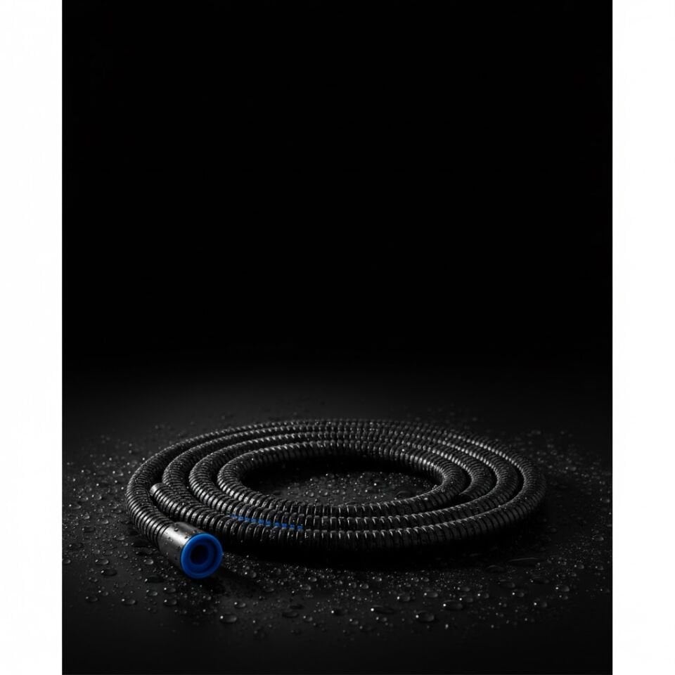 Siyah 360° Döner Paslanmaz Duş Spreli