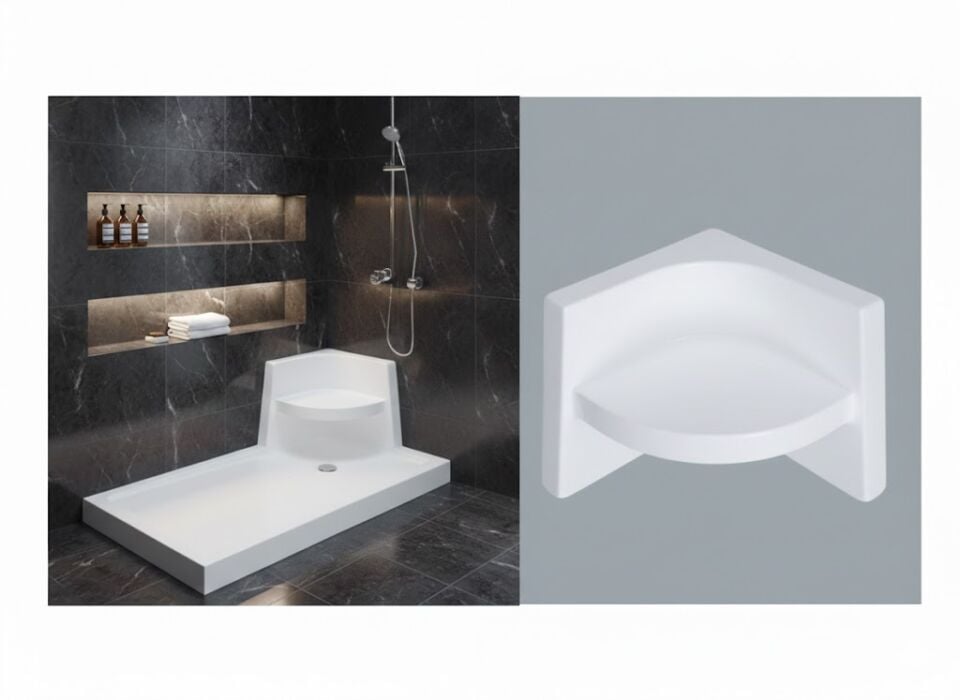 Smart Oturma Aparatı 60x60 cm | Duş İçi Oturma Aparatı