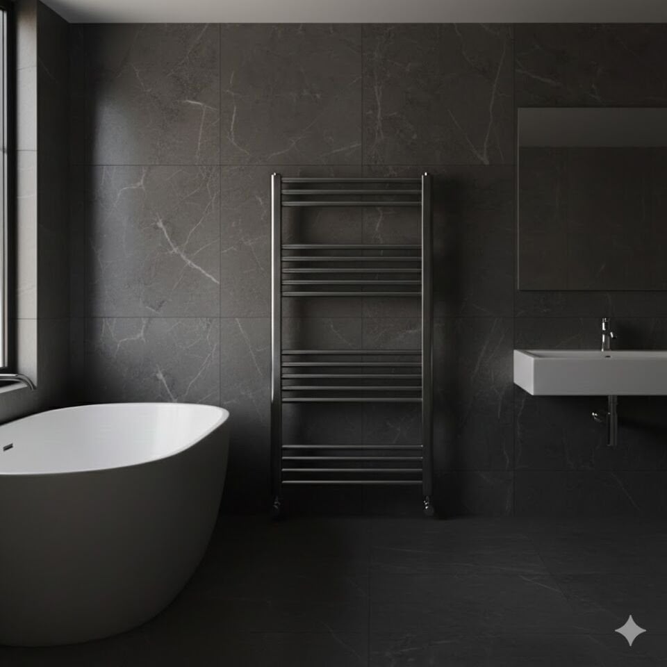 Krom Havlupan Radyatör 50x70 – Parlak Krom Banyo Havlu Kurutucu